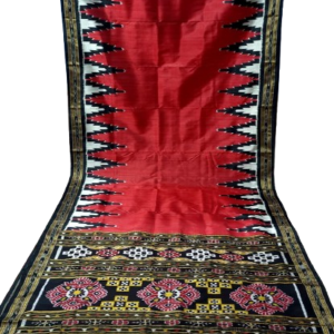 HANDMADE KHANDUA MULBERRY SILK (PATA) SAREE