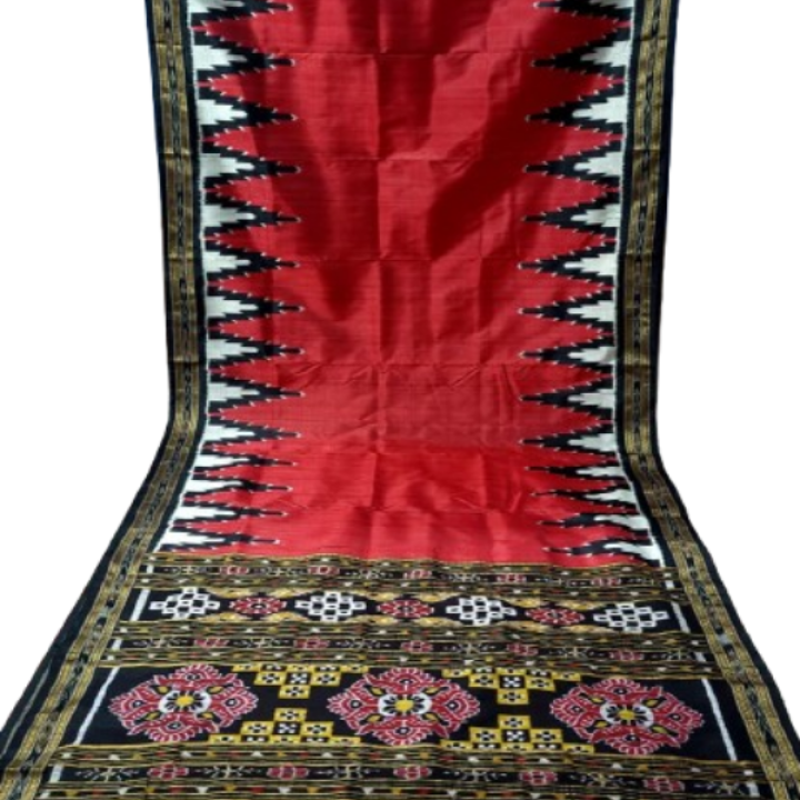 HANDMADE KHANDUA MULBERRY SILK (PATA) SAREE