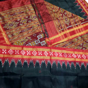 Handmade Khandua Mulberry Silk (Pata) Saree