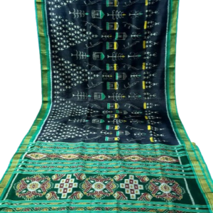 HANDMADE KHANDUA MULBERRY SILK (PATA) SAREE