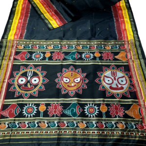 HANDMADE KHANDUA MULBERRY SILK (PATA) SAREE