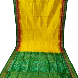 Sambalpuri Bandha Half Tissue Silk Saree with Blouse Piece