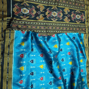 HANDMADE KHANDUA MULBERRY SILK (PATA) SAREE