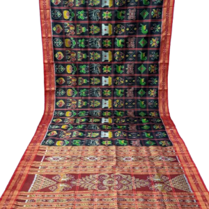 HANDMADE KHANDUA MULBERRY SILK(PATA) SAREE