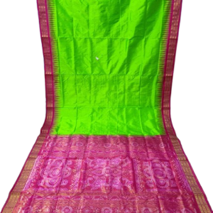 Sambalpuri Bandha Half Tissue Silk Saree with Blouse Piece