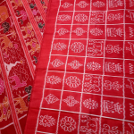 HANDMADE KHANDUA MULBERRY SILK (PATA) SAREE