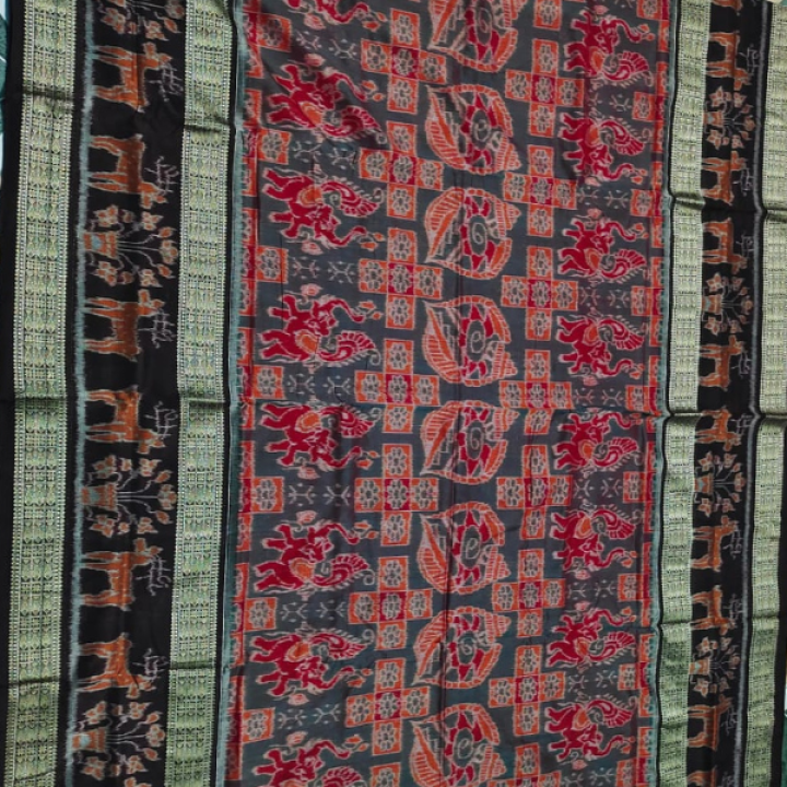 Sambalpuri Cotton Double Ikkat/ Bandha Sarees