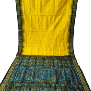 Sambalpuri Bandha Half Tissue Silk Saree with Blouse Piece
