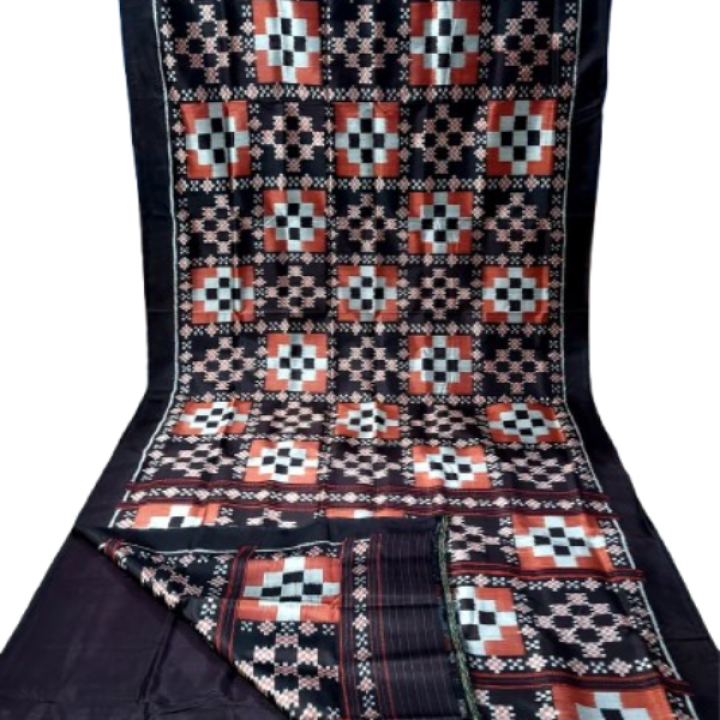 HANDMADE KHANDUA MULBERRY SILK (PATA) SAREE