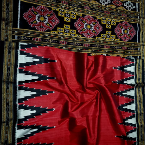 HANDMADE KHANDUA MULBERRY SILK (PATA) SAREE