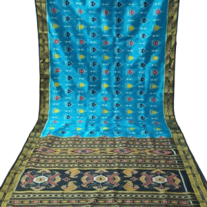 HANDMADE KHANDUA MULBERRY SILK (PATA) SAREE