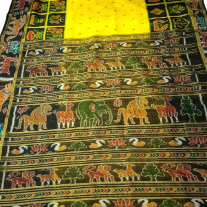 HANDMADE KHANDUA PATA SAREE