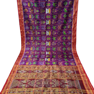 HANDMADE KHANDUA MULBERRY SILK(PATA) SAREE