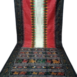 HANDMADE KHANDUA MULBERRY SILK (PATA) SAREE