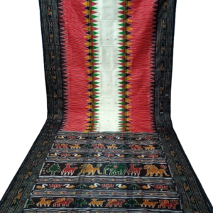 HANDMADE KHANDUA MULBERRY SILK (PATA) SAREE