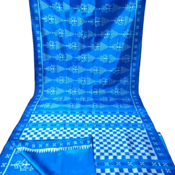 HANDMADE KHANDUA MULBERRY SILK (PATA) SAREE