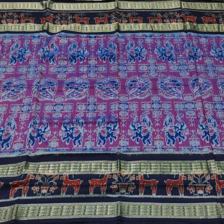 Sambalpuri Cotton Double Ikkat/ Bandha Sarees