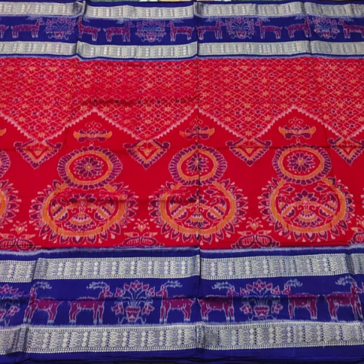 Sambalpuri Cotton Double Ikkat/ Bandha Sarees