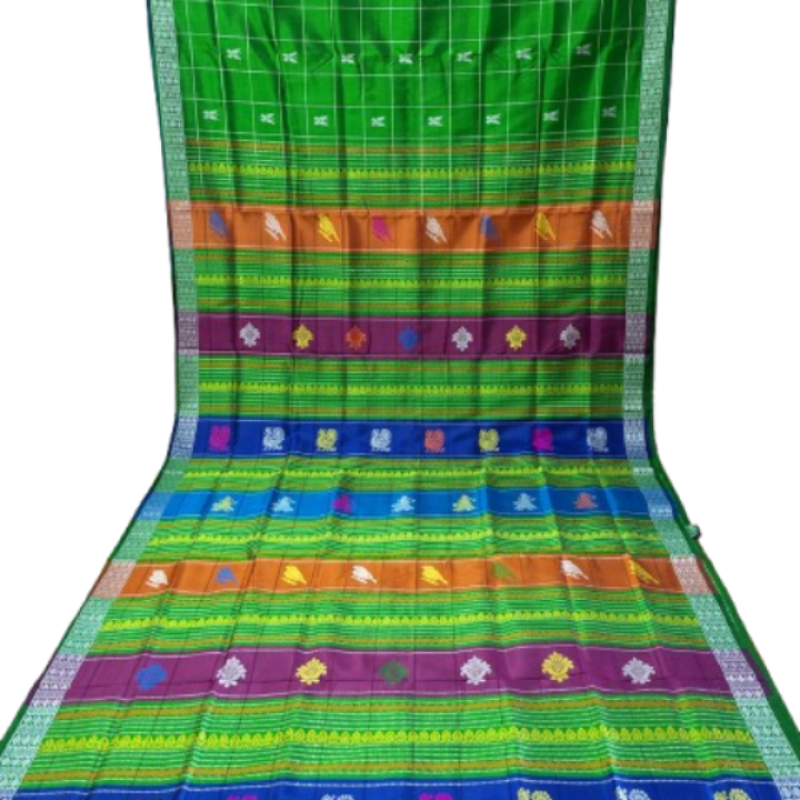 Double Aanchal Sonepuri Silk Saree