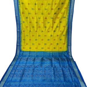 Sambalpuri Bomkai Pure Silk Saree with Matching Blouse Piece