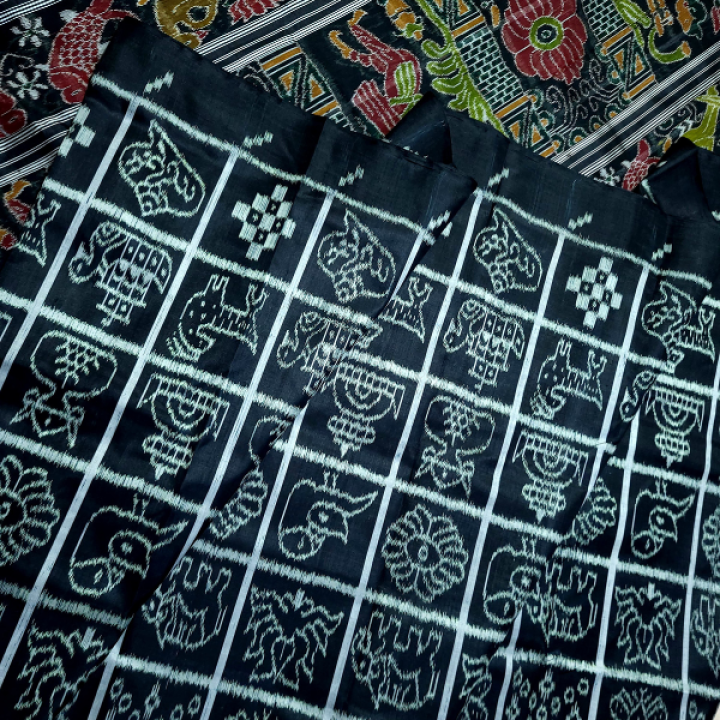 HANDMADE KHANDUA MULBERRY SILK SAREE