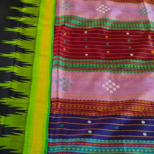 Double Aanchal Berhampuri Silk Saree