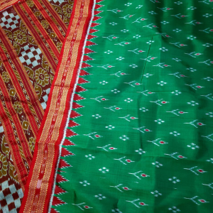 HANDMADE KHANDUA MULBERRY SILK (PATA) SAREE