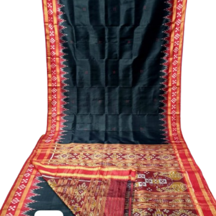 Handmade Khandua Mulberry Silk (Pata) Saree