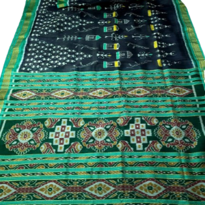 HANDMADE KHANDUA MULBERRY SILK (PATA) SAREE
