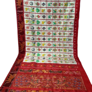 HANDMADE KHANDUA MULBERRY SILK SAREE