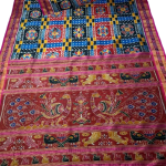 HANDMADE KHANDUA MULBERRY SILK (PATA) SAREE