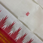 Double Aanchaal Berhampuri Silk Saree with Blouse Piece