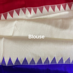 Double Aanchaal Berhampuri Silk Saree with Blouse Piece