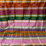 Double Aanchaal Berhampuri Silk Saree with Blouse Piece