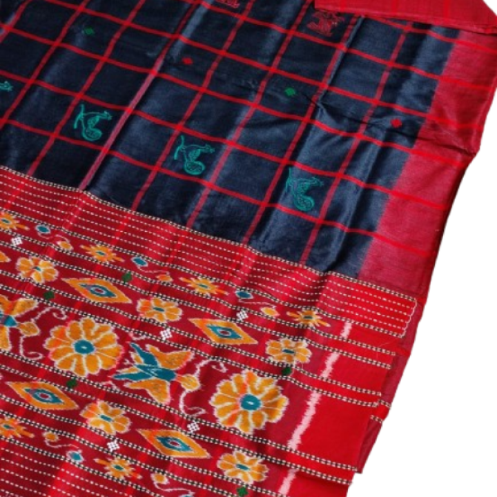 Handmade Santali Tribal Tussar Silk Saree