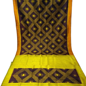 HANDMADE KHANDUA MULBERRY SILK (PATA) SAREE