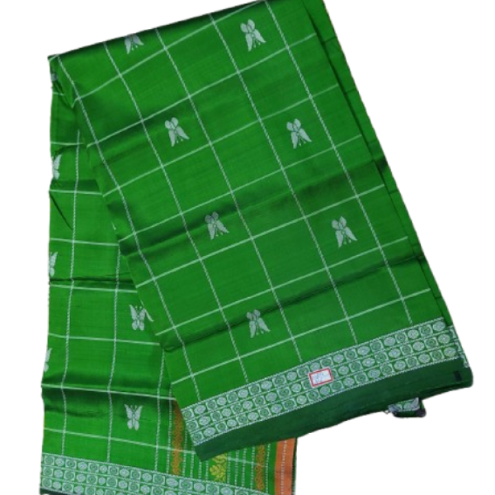 Double Aanchal Sonepuri Silk Saree