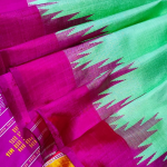 Soothing Berhampuri Double Palla Silk Saree