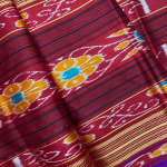 Double Aanchaal Berhampuri Silk Saree with Blouse Piece