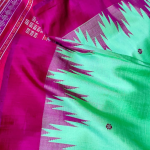 Soothing Berhampuri Double Palla Silk Saree