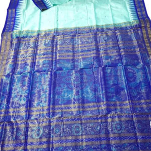 Sambalpuri Bandha Half Tissue Silk Saree with Blouse Piece
