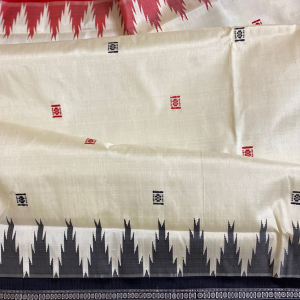 Double Pallu Berhampuri Silk Saree