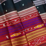 Double Aanchaal Berhampuri Silk Saree with Blouse Piece