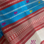 Double Aanchaal Berhampuri Silk Saree with Blouse Piece