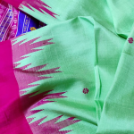 Soothing Berhampuri Double Palla Silk Saree