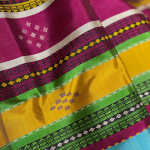 Double Pallu Berhampuri Silk Saree