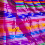 Soothing Berhampuri Double Palla Silk Saree