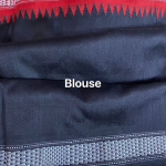 Double Aanchaal Berhampuri Silk Saree with Blouse Piece